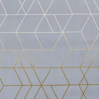 Pościel bawełniana GEO 160x200 Design91 stalowy