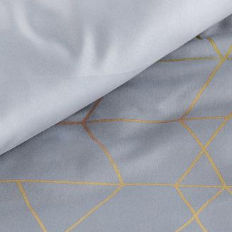 Pościel bawełniana GEO 160x200 Design91 stalowy