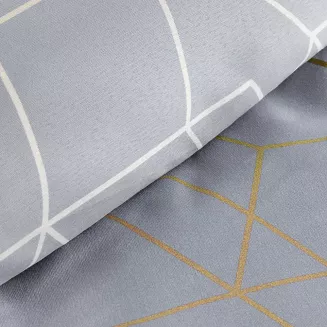 Pościel bawełniana GEO 160x200 Design91 stalowy