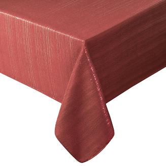 Obrus dekoracyjny GLAMO 140x180 Eurofirany bordowy ze złotym połyskiem