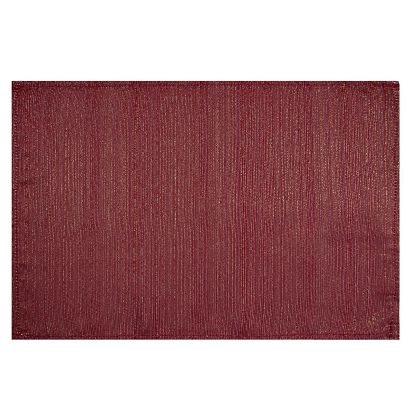 Obrus dekoracyjny GLAMO 140x180 Eurofirany bordowy ze złotym połyskiem