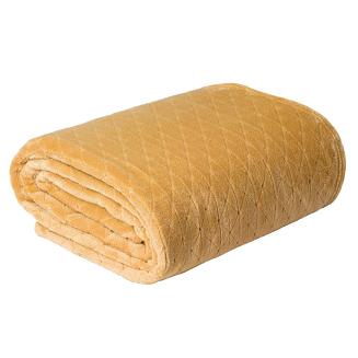 Koc narzuta na łóżko CINDY-4 170x210 miodowy