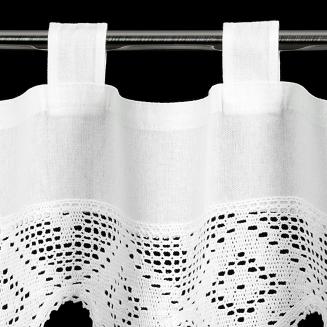 Firana gotowa na szelkach ISAAC 30x150 Eurofirany biały