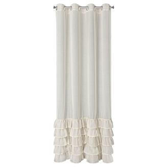 Firana gotowa na przelotkach CARLI 140x250 Eurofirany beżowy