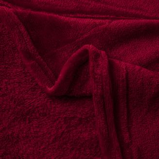 Bordowy Koc Z Mikrofibry 250x300 Solo XXL