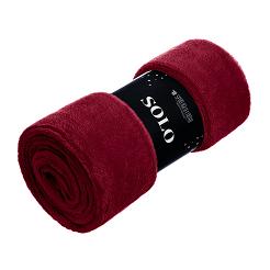 Bordowy Koc Z Mikrofibry 250x300 Solo XXL