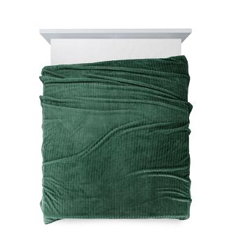 Koc narzuta CINDY2 200x220 Design91 ciemnozielony