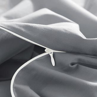 Poszewka satyna bawełniana SIN 40x60 grafitowa