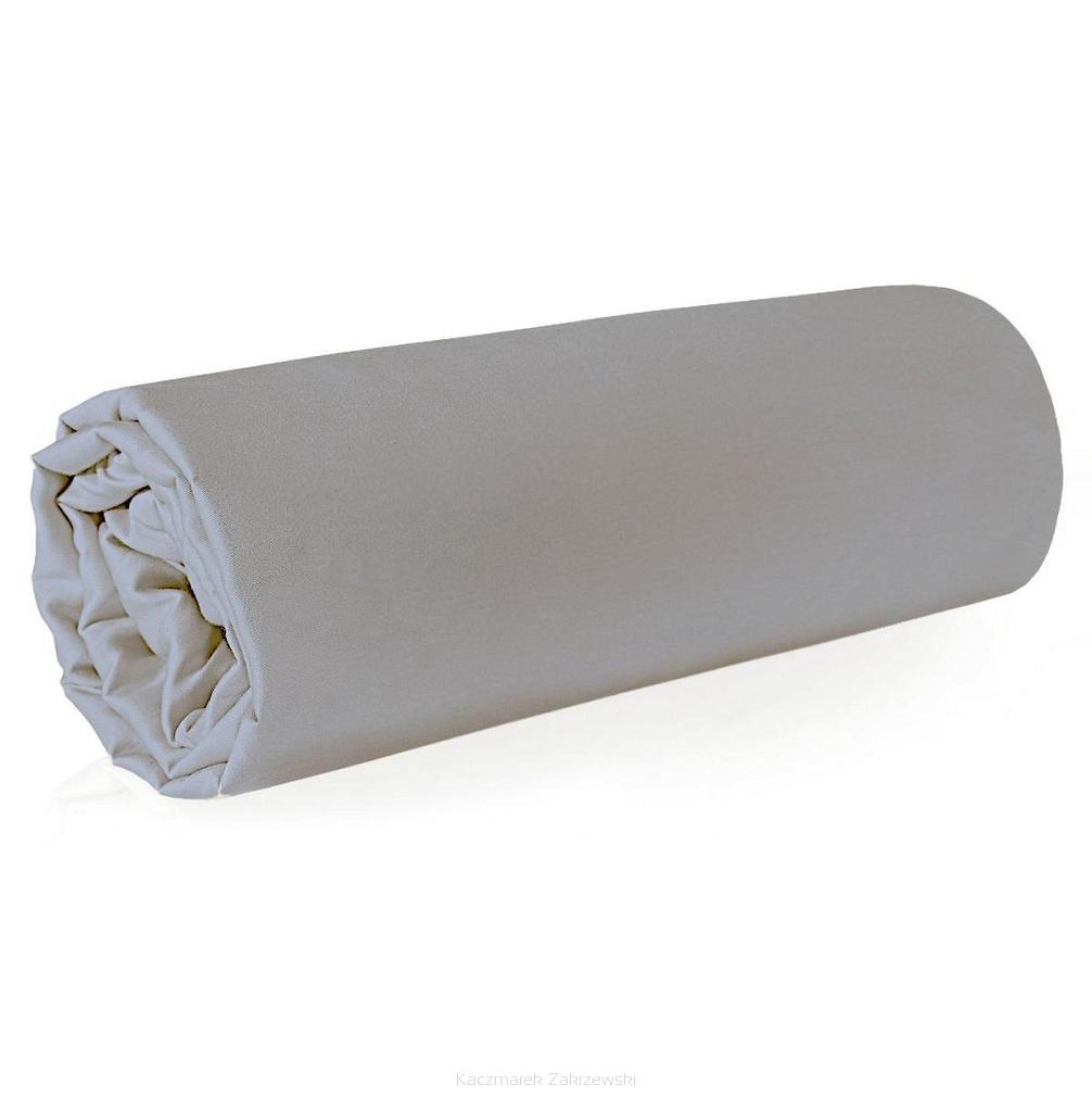 Prześcieradło satynowe bez gumki NOVA 210x220 Eurofirany srebrne