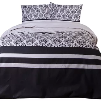 Pościel flanelowa 200x220 Darymex biała czara duże ornamenty