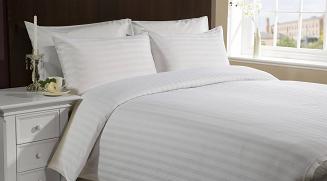 Poszewka z adamaszku 140x200 biały