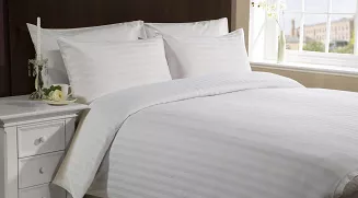 Poszewka z adamaszku 140x200 biały