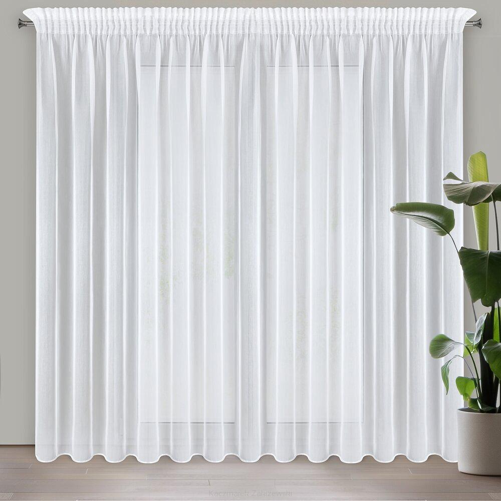 Firana gotowa na taśmie MIREA 350x270 Eurofirany biały