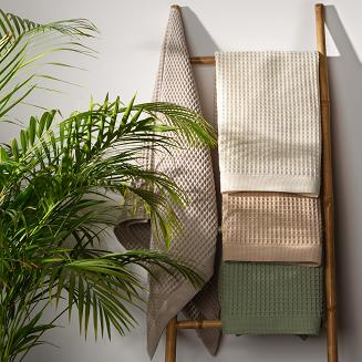 Ręcznik bawełniany gofrowany MELO 50x90 Eurofirany różowy