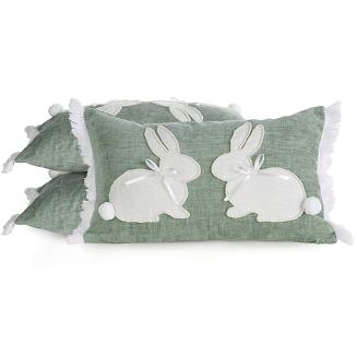 Poszewka dekoracyjna WIOSNA 30x50 Eurofirany ciemnozielony