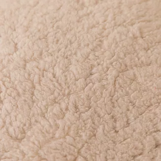 Koc narzuta na fotel Dreamy boucle 80x160 beżowy miękka bukla+baranek