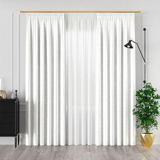 Zasłona gotowa na taśmie VELVI 140x230 biała