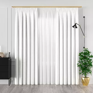 Zasłona gotowa na taśmie VELVI 140x230 biała