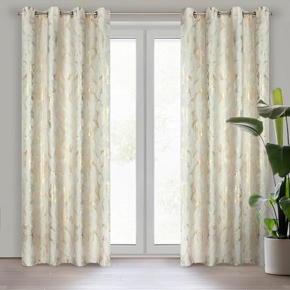 Zasłona gotowa na przelotkach MELODY 140x250 Eurofirany kremowa