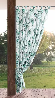 Zasłona gotowa na szelkach GARDEN2 155x220 Eurofirany biały