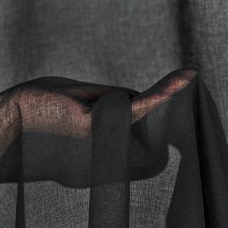 Firana gotowa na taśmie DOLLY 140x250 Eurofirany czarny