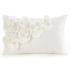 Poszewka dekoracyjna FLORES 30x50 Eurofirany kremowy