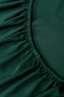 Prześcieradło bambusowe z gumką 80x160 butelkowa zieleń