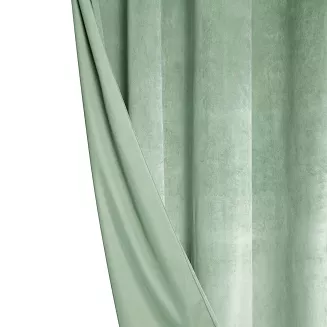 Zasłona gotowa na taśmie VELVET SOFT 140x270 welurowa szałwiowa