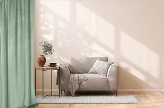 Zasłona gotowa na taśmie VELVET SOFT 140x270 welurowa szałwiowa