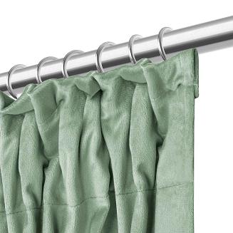 Zasłona gotowa na taśmie VELVET SOFT 140x270 welurowa szałwiowa