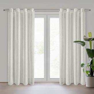 Firana gotowa na przelotkach AUREA 140x250 Eurofirany naturalny