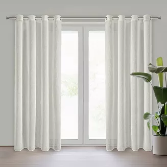 Firana gotowa na przelotkach AUREA 140x250 Eurofirany naturalny