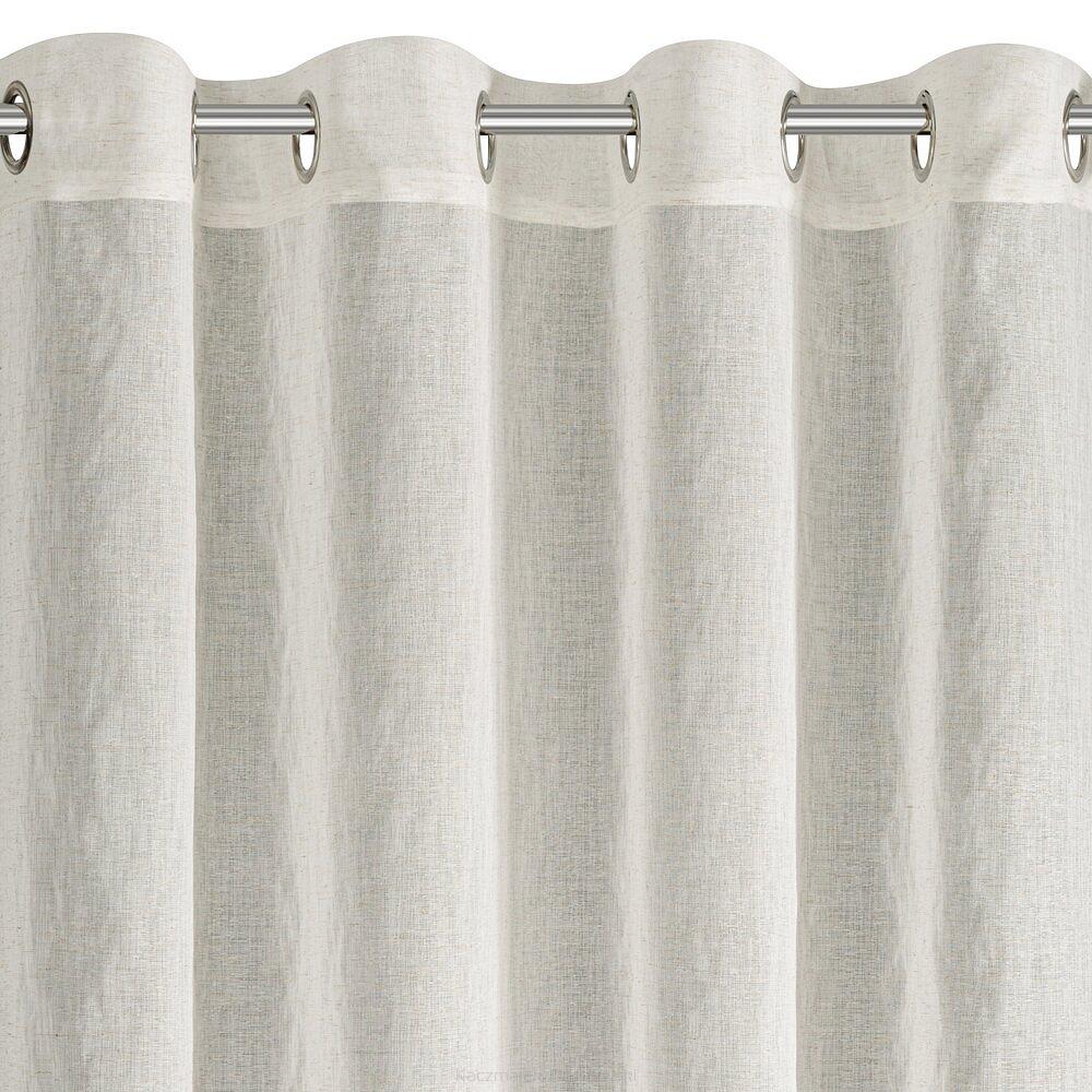 Firana gotowa na przelotkach AUREA 140x250 Eurofirany naturalny