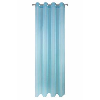 Firana gotowa na przelotkach REBECCA 140x250 Eurofirany niebieski