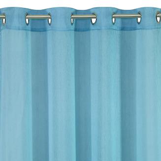 Firana gotowa na przelotkach REBECCA 140x250 Eurofirany niebieski