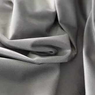 Zasłona gotowa na taśmie BLACKOUT VELVET 140x250 jasnoszara