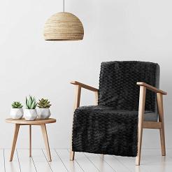 Koc narzuta CINDY6 Design91 czarny