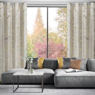 Zasłona gotowa na przelotkach MOLLY 140x250 Eurofirany beżowy