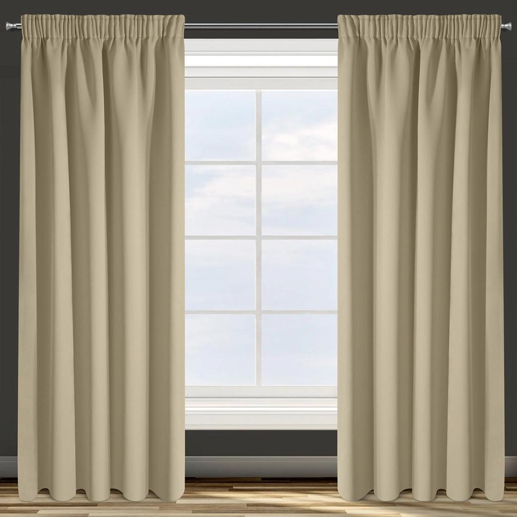 Zasłona gotowa na taśmie PARISA 135x270 Eurofirany beżowa