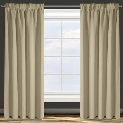 Zasłona gotowa na taśmie PARISA 135x270 Eurofirany beżowa