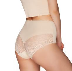 Figi damskie z koronką Babell kod 155 beżowe