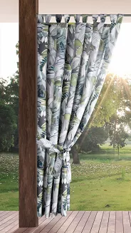 Zasłona gotowa na szelkach GARDEN 155x200 Eurofirany zielony