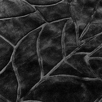 Koc akrylowy tłoczony LIV 160x200 gruby ciepły czarny