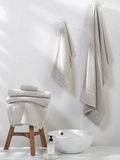 Ręcznik bawełniany o ryżowej strukturze Loren 100x150 kaszmirowy