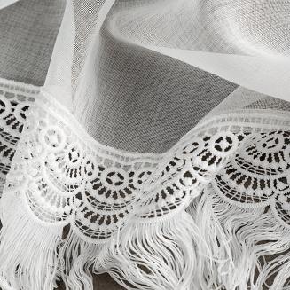 Firana gotowa na przelotkach ROXANA 350x145 Eurofirany biały