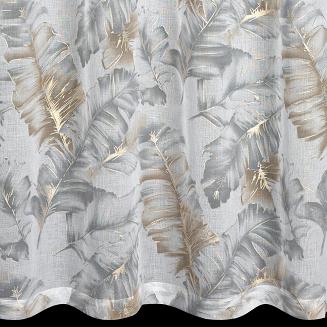 Zasłona gotowa na przelotkach LAYLA 140x250 Eurofirany srebrny