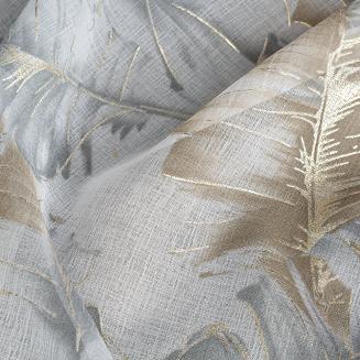 Zasłona gotowa na przelotkach LAYLA 140x250 Eurofirany srebrny