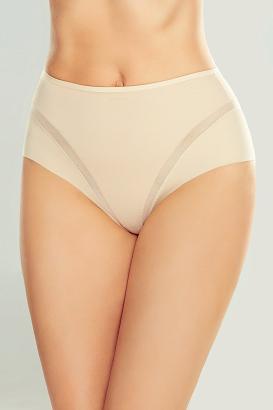 Figi damskie z wysokim stanem Verna Eldar łezka beżowe