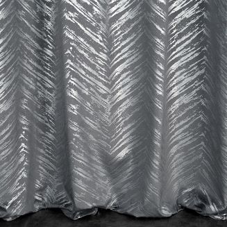 Zasłona gotowa na przelotkach SARA 140x250 Eurofirany stalowy/srebrny