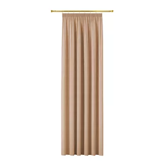 Zasłona gotowa na taśmie MILAS 140x260 nude